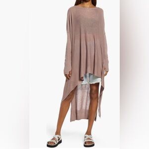 NWT Free People Dusty Rose Knit Tunic Coverup M/L